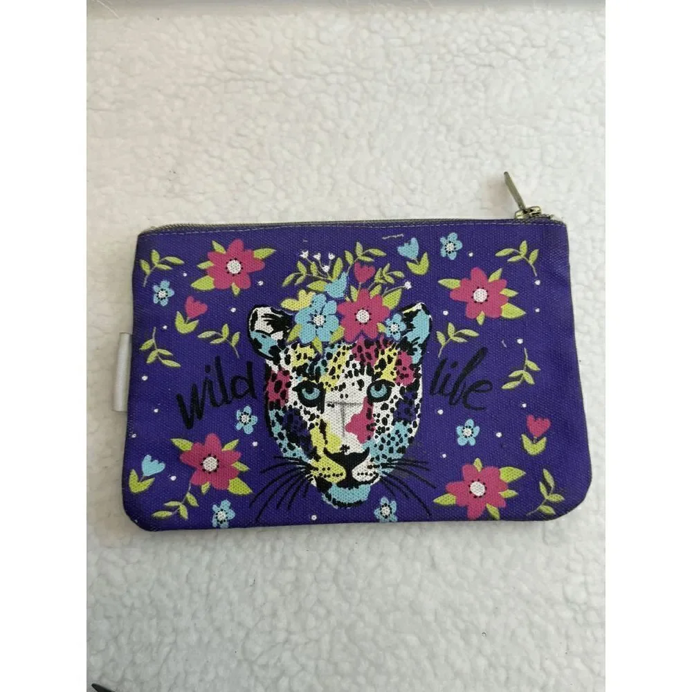 3 for $10 Molly and Rex‎ Wildlife Purple Zip Up Bag